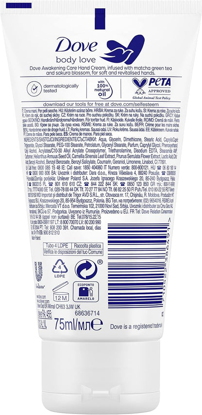 Dove Awakening Ritual Hand and Nail Cream with Matcha Green Tea & Sakura Blossom – 75ml image 11