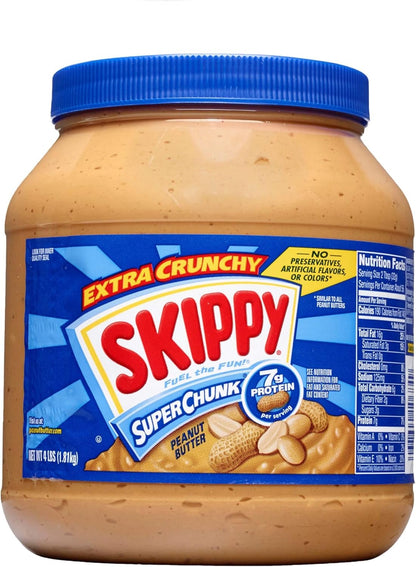 Skippy Super Chunk Extra Crunchy Peanut Butter 64 oz