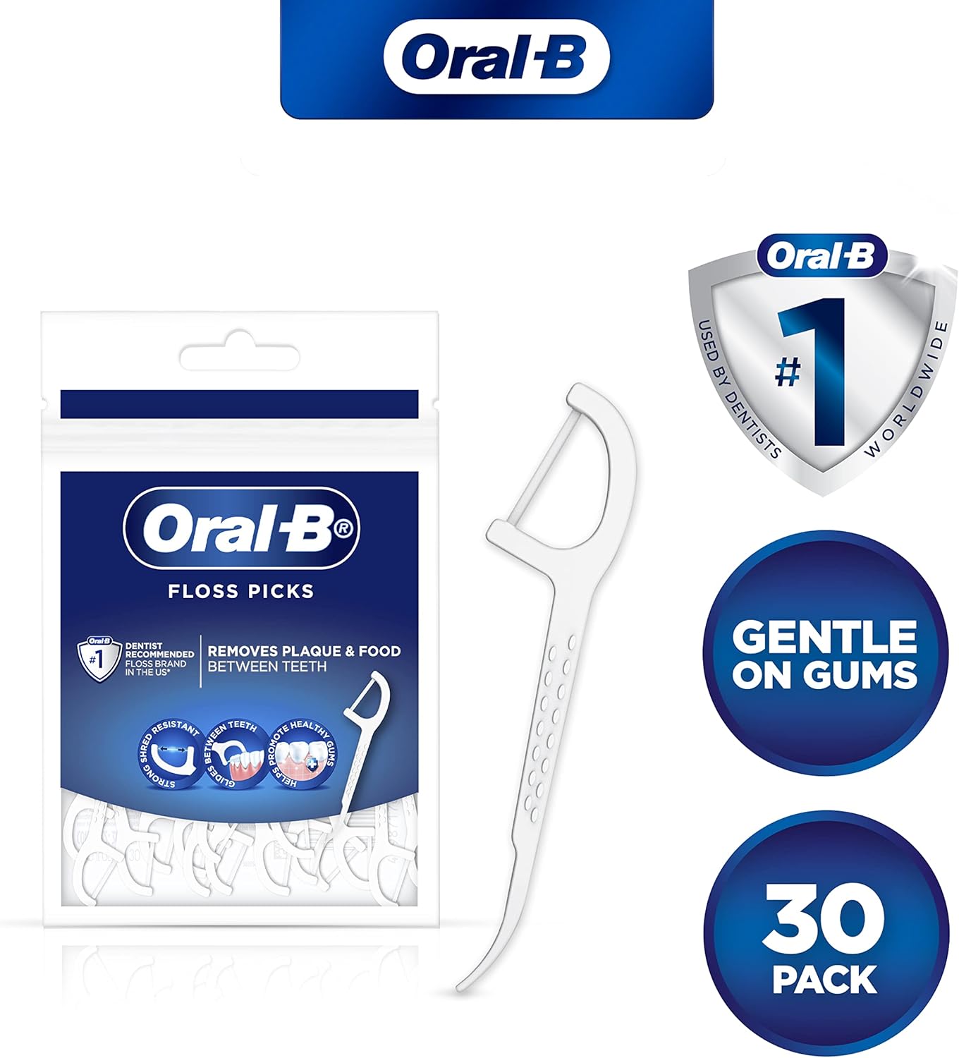 Oral-B Glide Pro-Health Floss Picks, 30 Pack image 5
