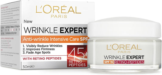 L'Oréal Paris Wrinkle Expert Anti-Wrinkle Retino-Peptide Firming Day Cream SPF15 for 45+ image 2