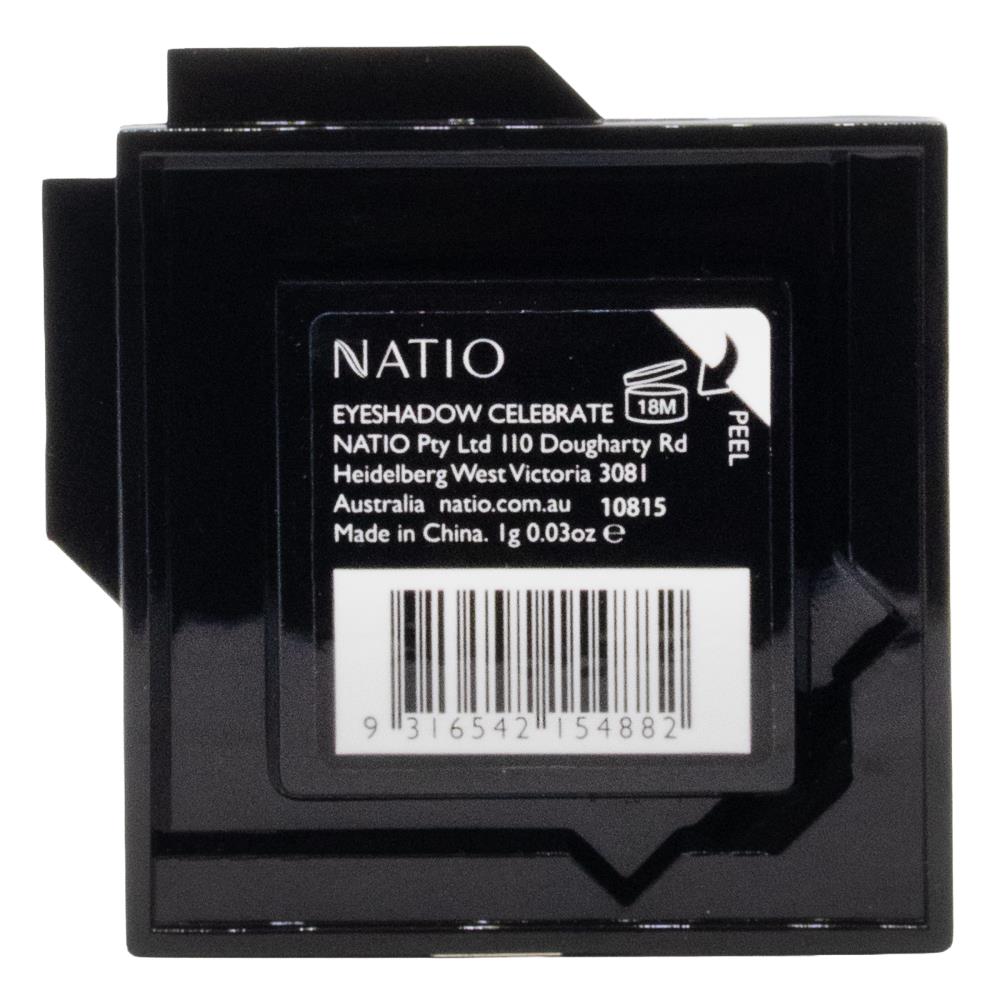 Natio Single Eyeshadow Celebrate – Champagne Gold Metallic image 7