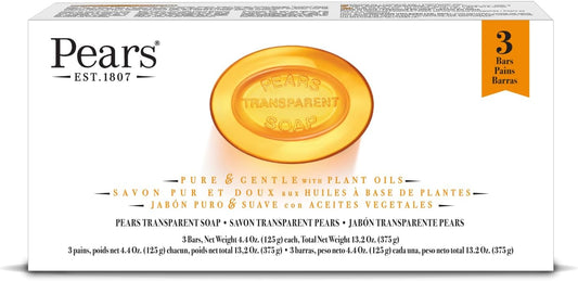 Pears Pure & Gentle Soap Bar 125g (Pack of 3)