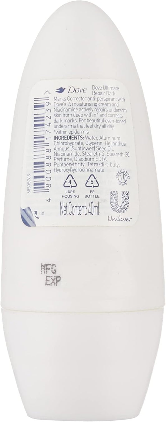 DOVE ANTIPERSPIRANT ULTIMATE REPAIR DARK MARKS CORRECTOR 48H SOOTHING JASMINE 40mL image 2
