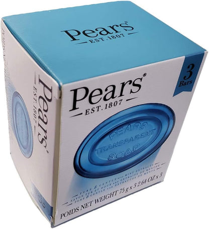 Pears Pure & Gentle Soap Bar with Mint Extracts 75g (Pack of 3) image 3