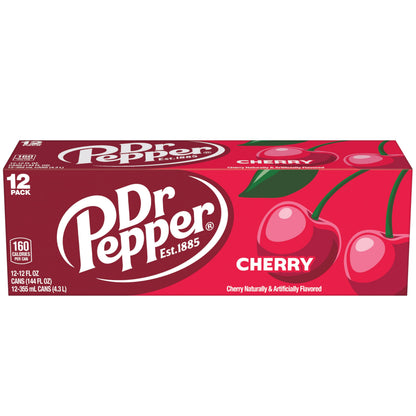 Dr Pepper Cherry Cola Soft Drink 355mL Cans (Pack of 12) image 4