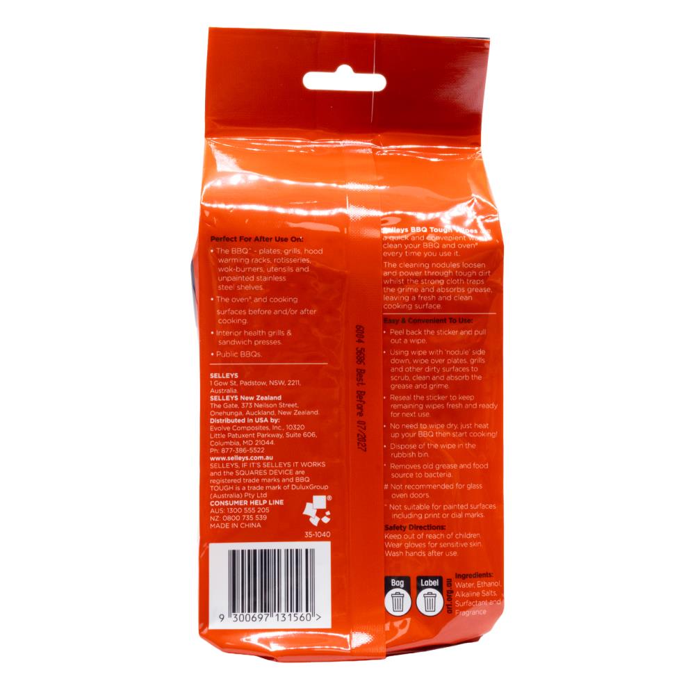 Selleys BBQ Tough Cleaning Wipes 25 Pack image 4