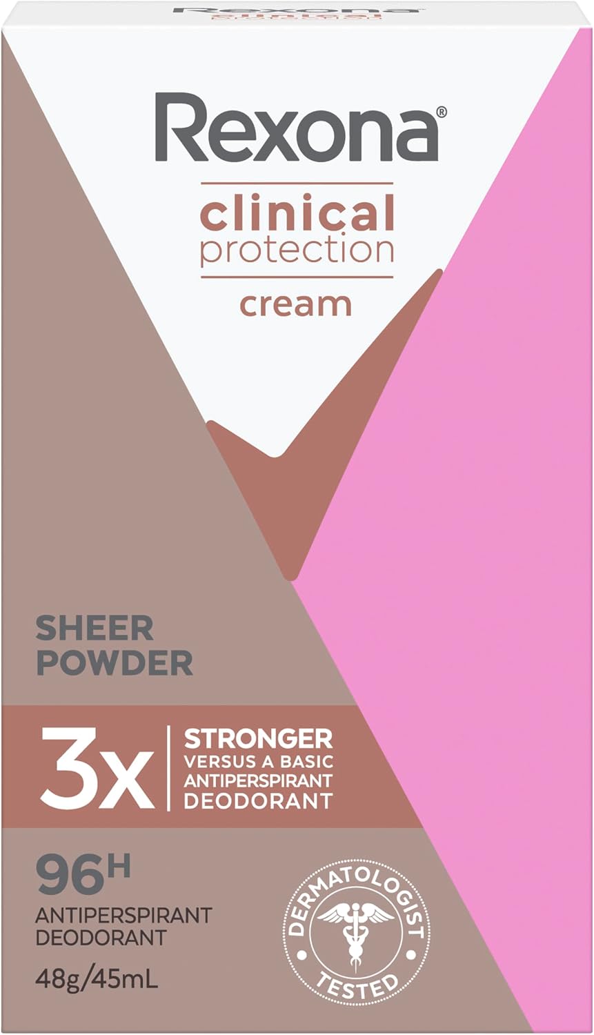 Rexona Women Clinical Protection Antiperspirant Cream Stick Deodorant Sheer Powder 45ml image 8