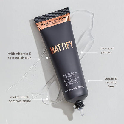 Revolution Matte & Fix Mattify Primer 28ml image 2