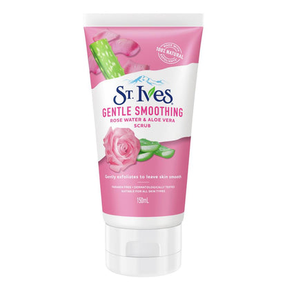 St Ives Gentle Smoothing Face Scrub Rose Water & Aloe Vera 150 mL image 8