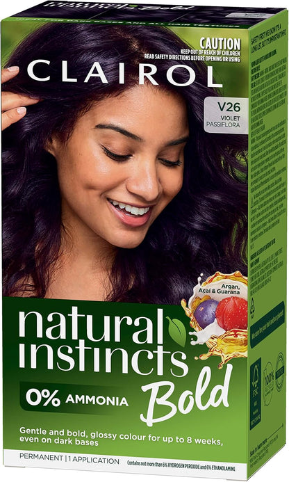 Clairol Natural Instincts Bold V26 Violet Passiflora Permanent Hair Colour image 3