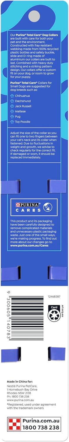 Purina Total Care Fashion Dog Collar for Small Breeds (25-40cm) image 2