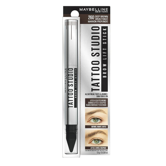 Maybelline Tattoo Studio Brow Lift Stick 1.1g - Deep Brown 260